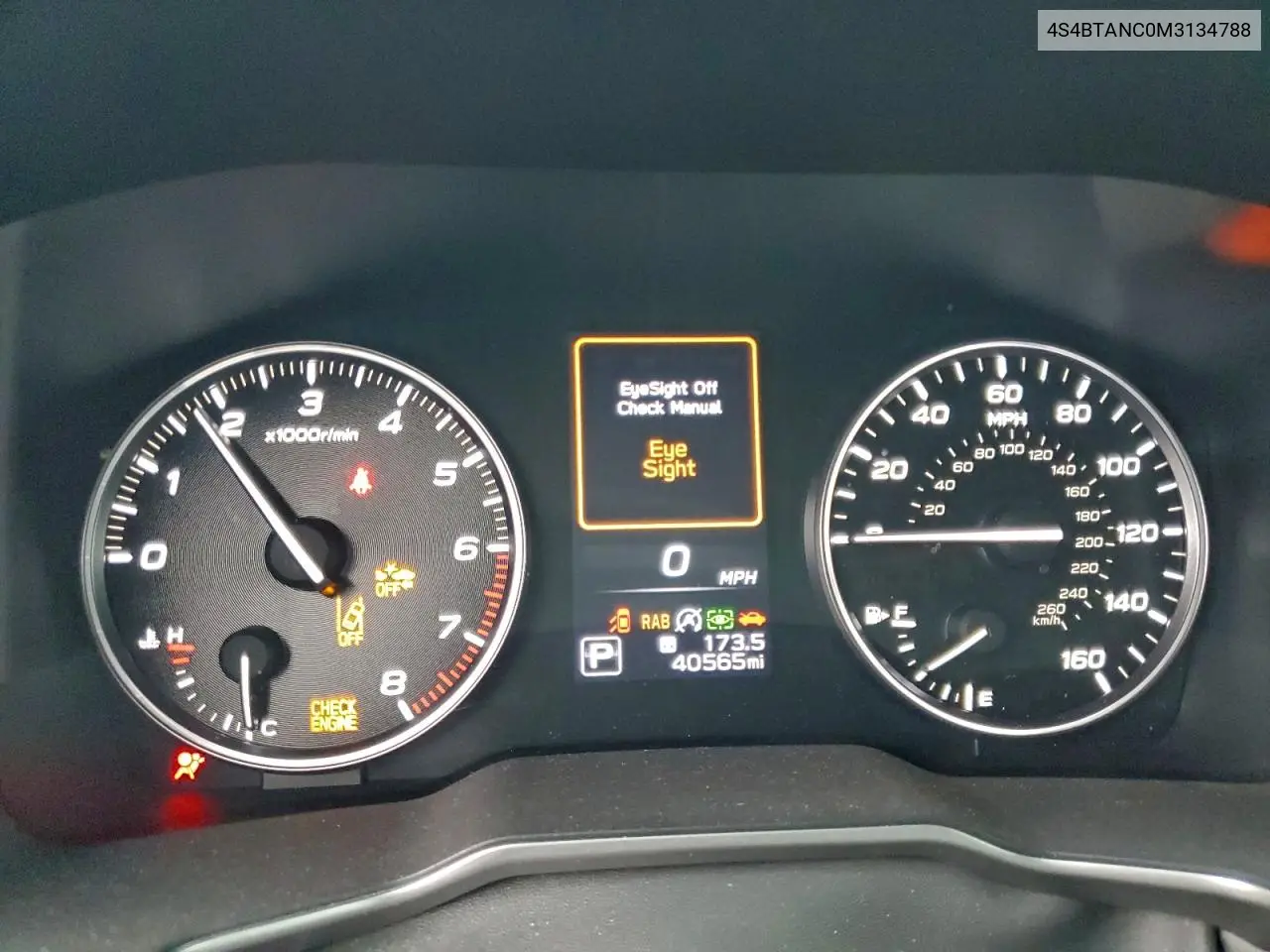 4S4BTANC0M3134788 2021 Subaru Outback Limited