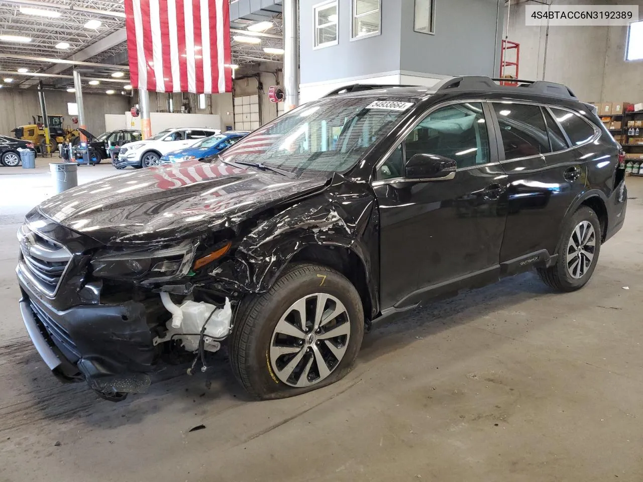 4S4BTACC6N3192389 2022 Subaru Outback Premium