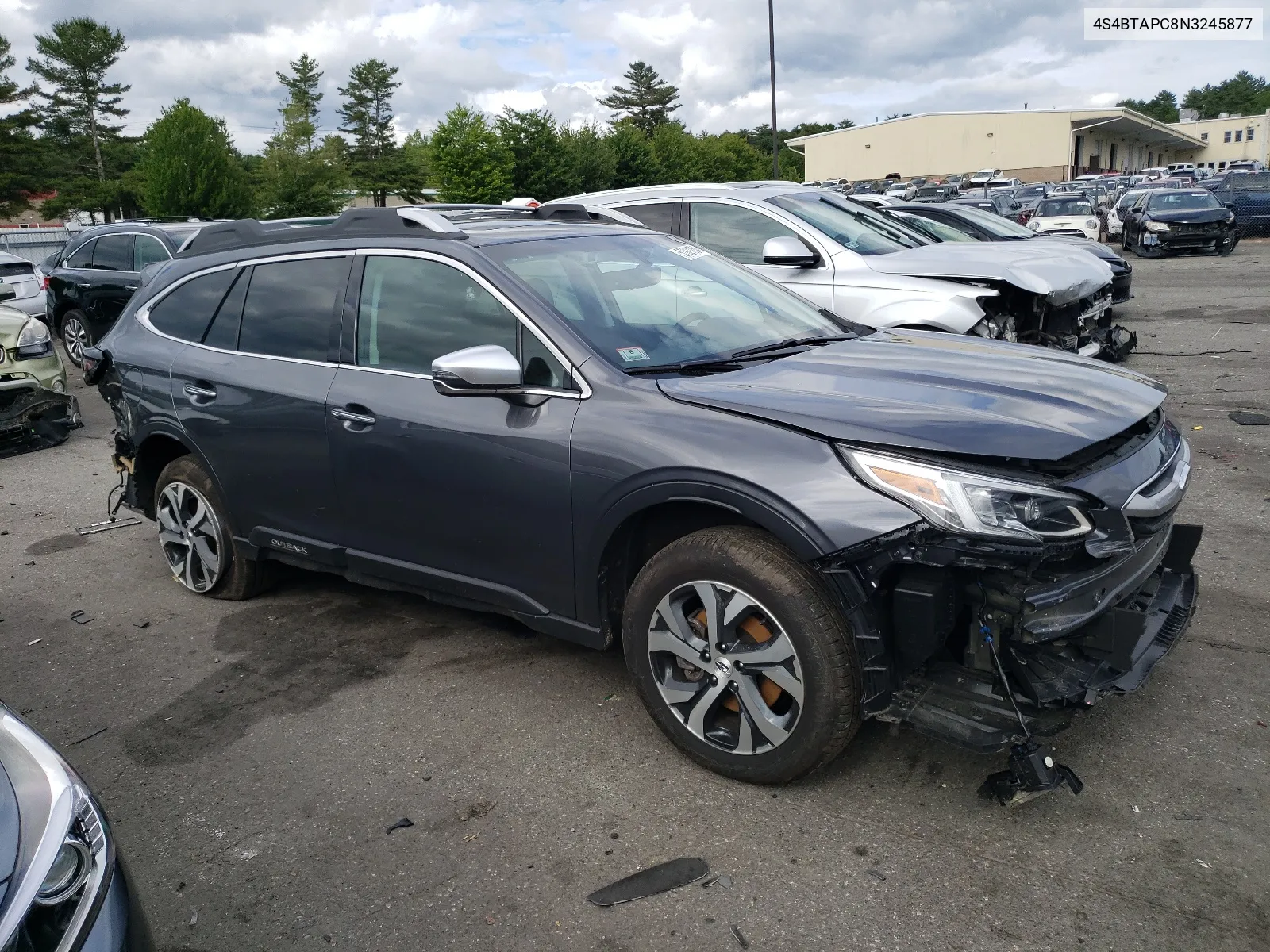 2022 Subaru Outback Touring VIN: 4S4BTAPC8N3245877 Lot: 57821854