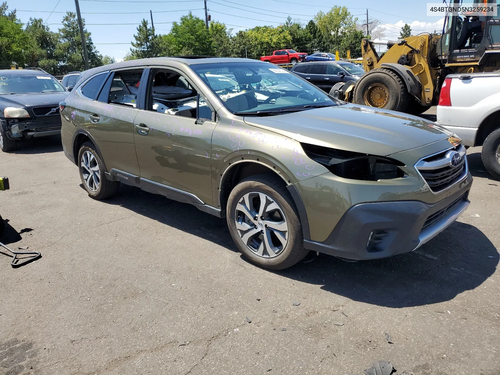 2022 Subaru Outback Limited Xt VIN: 4S4BTGND5N3259234 Lot: 62558524