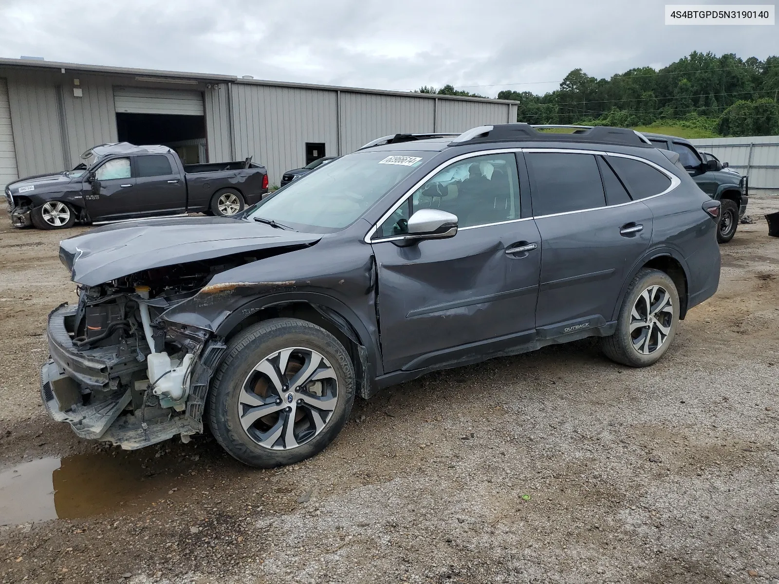 2022 Subaru Outback Touring VIN: 4S4BTGPD5N3190140 Lot: 62966614