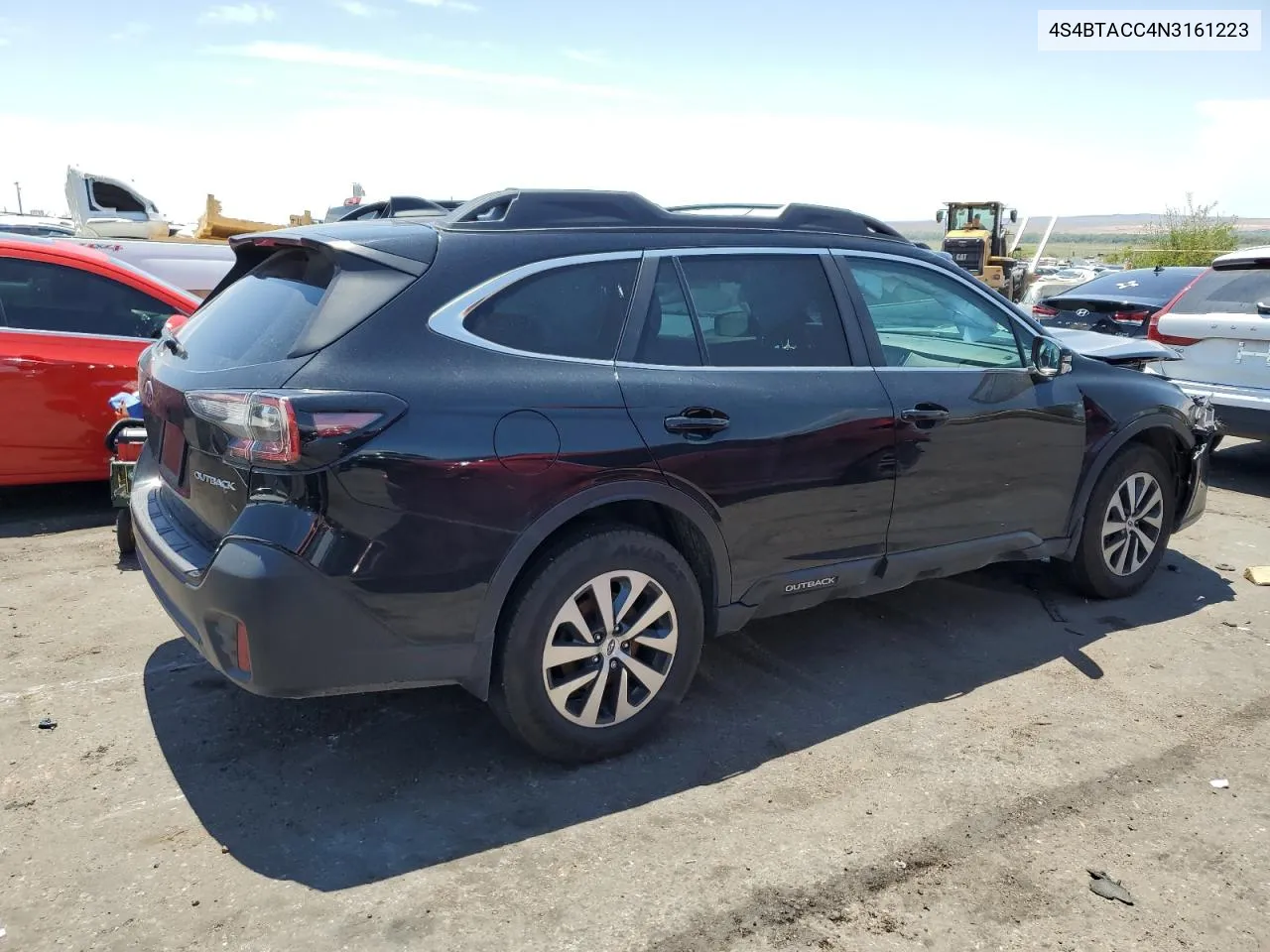 2022 Subaru Outback Premium VIN: 4S4BTACC4N3161223 Lot: 63505704