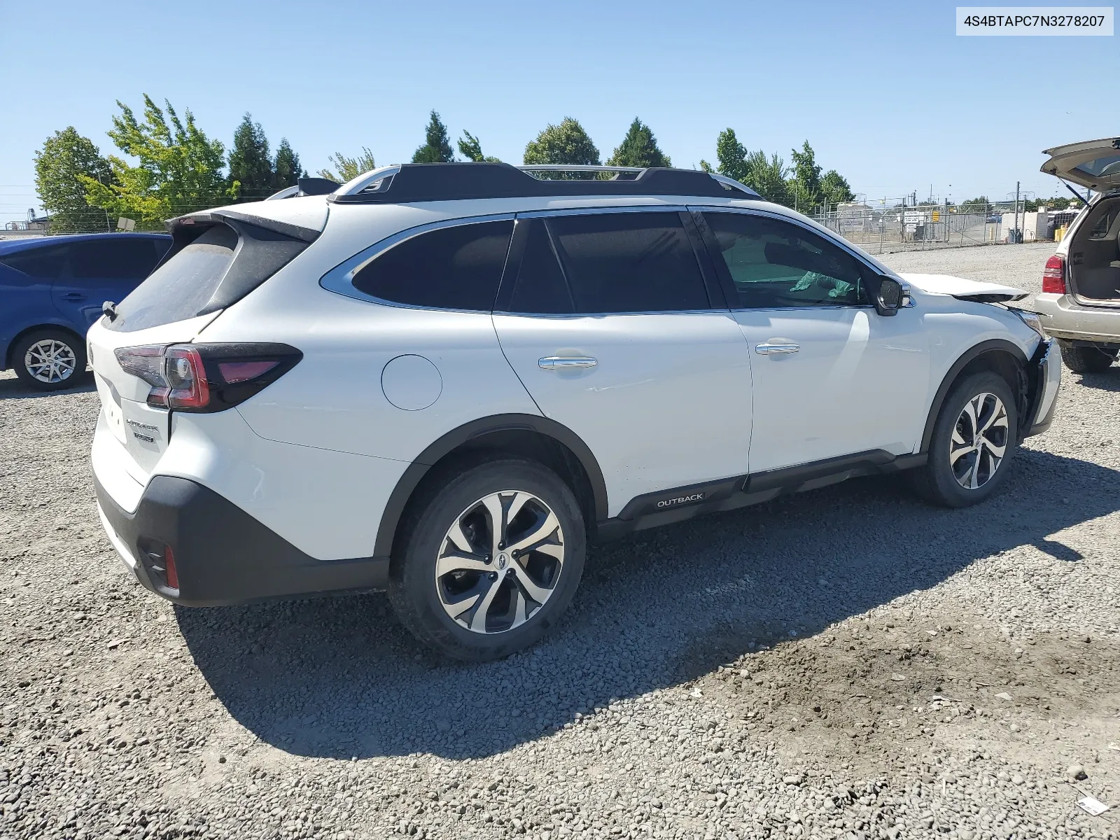 2022 Subaru Outback Touring VIN: 4S4BTAPC7N3278207 Lot: 63695134