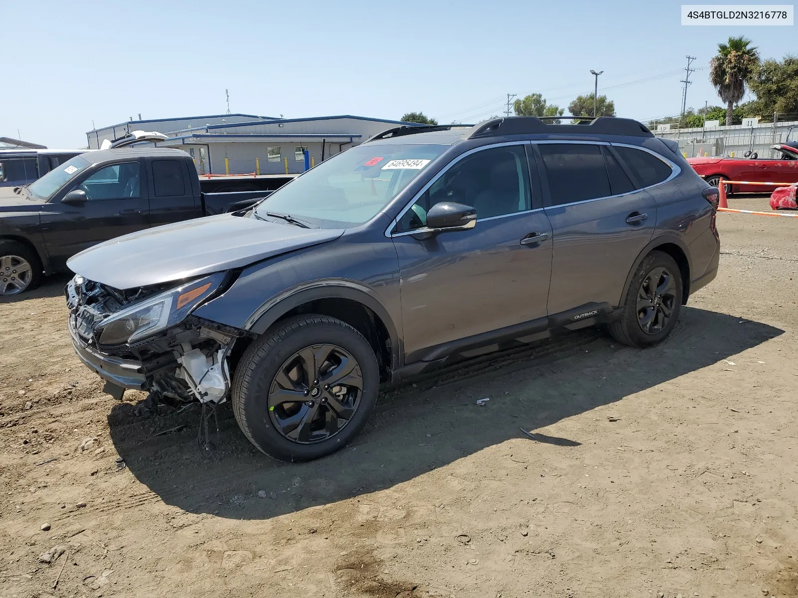 2022 Subaru Outback Onyx Edition Xt VIN: 4S4BTGLD2N3216778 Lot: 64695494