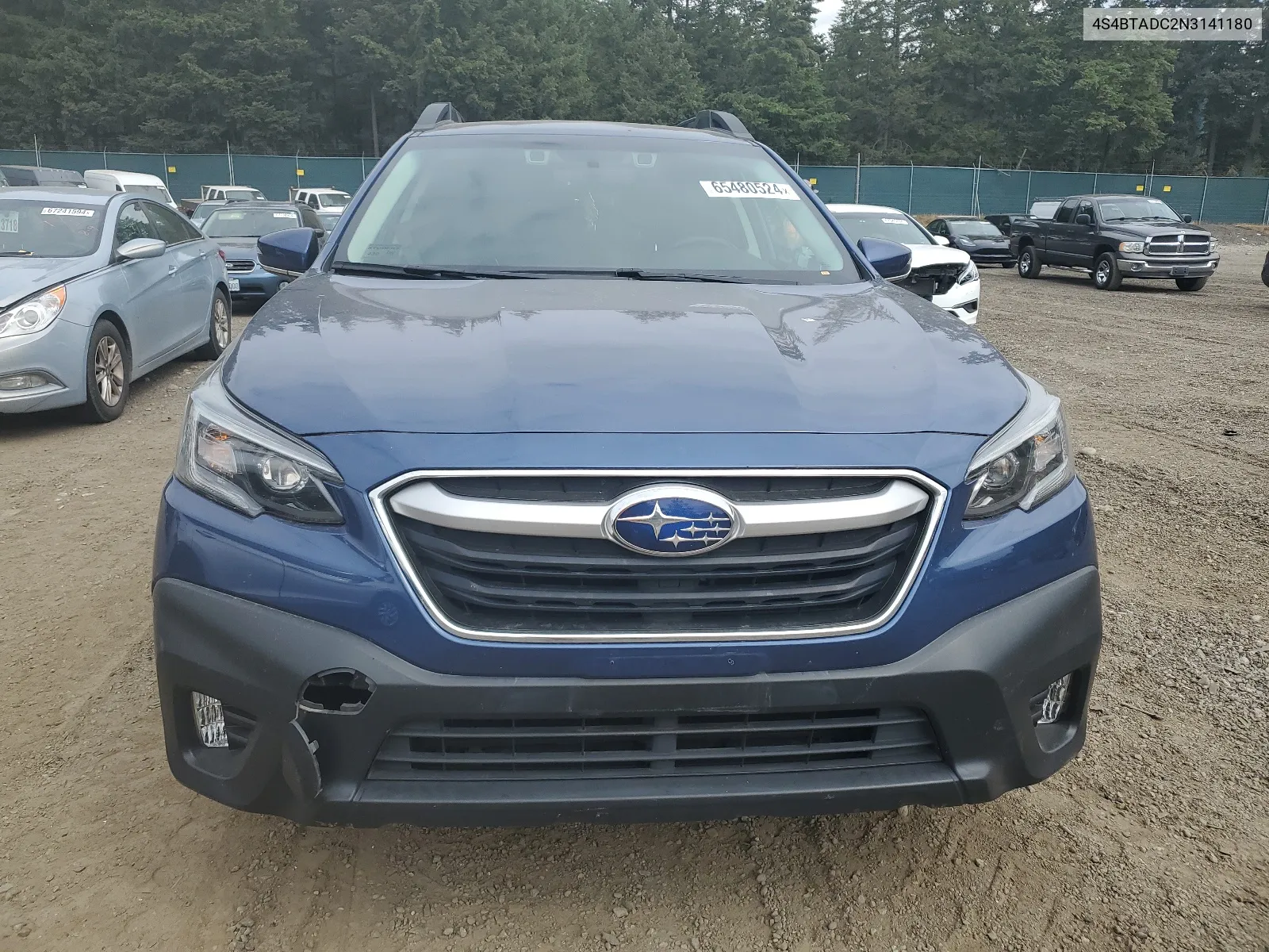 2022 Subaru Outback Premium VIN: 4S4BTADC2N3141180 Lot: 65480524