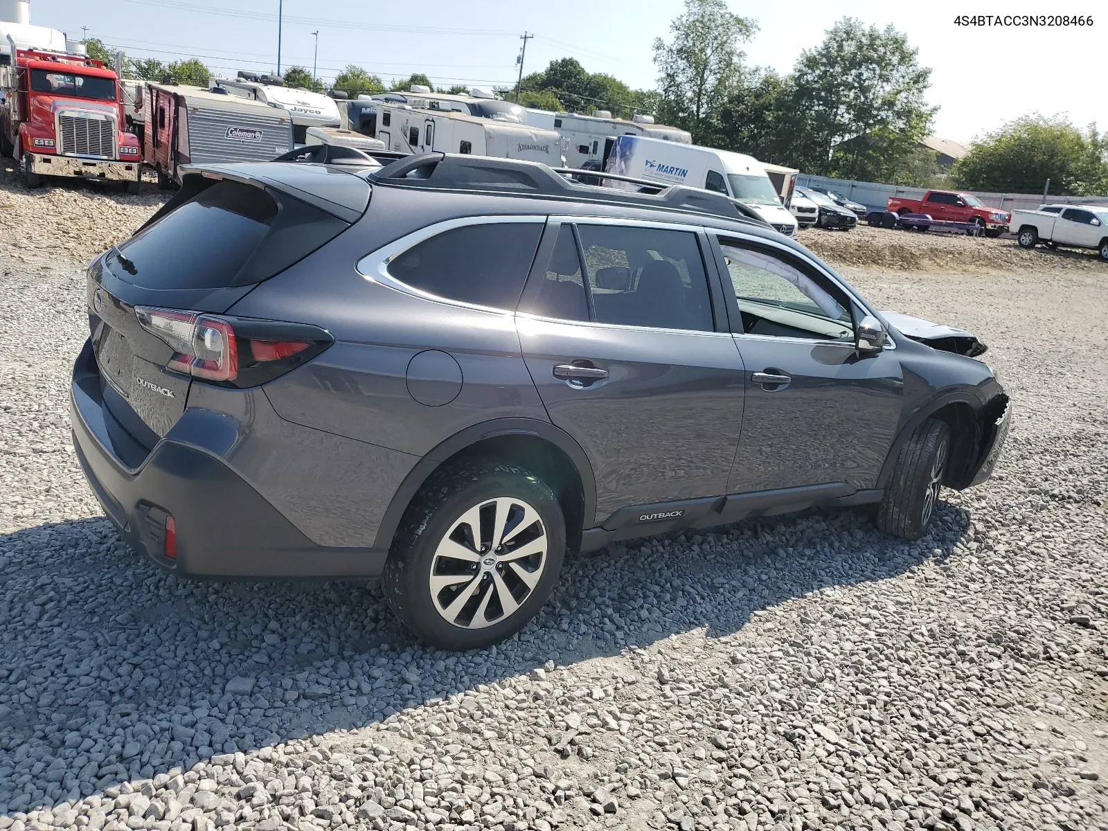 2022 Subaru Outback Premium VIN: 4S4BTACC3N3208466 Lot: 68606594