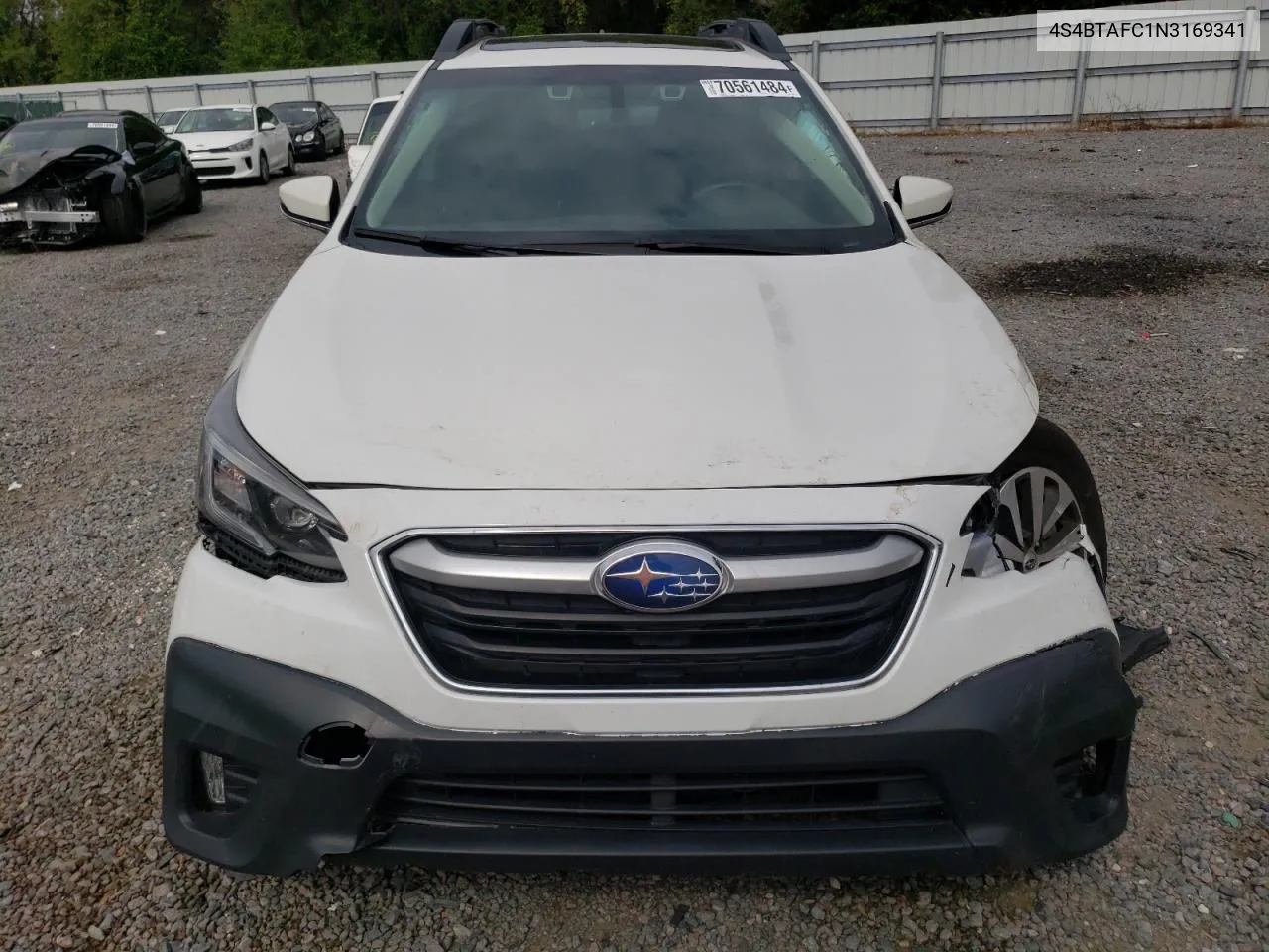 2022 Subaru Outback Premium VIN: 4S4BTAFC1N3169341 Lot: 70561484