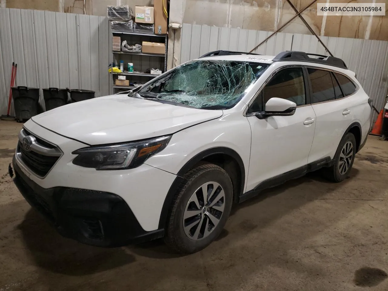 2022 Subaru Outback Premium VIN: 4S4BTACC3N3105984 Lot: 70841914