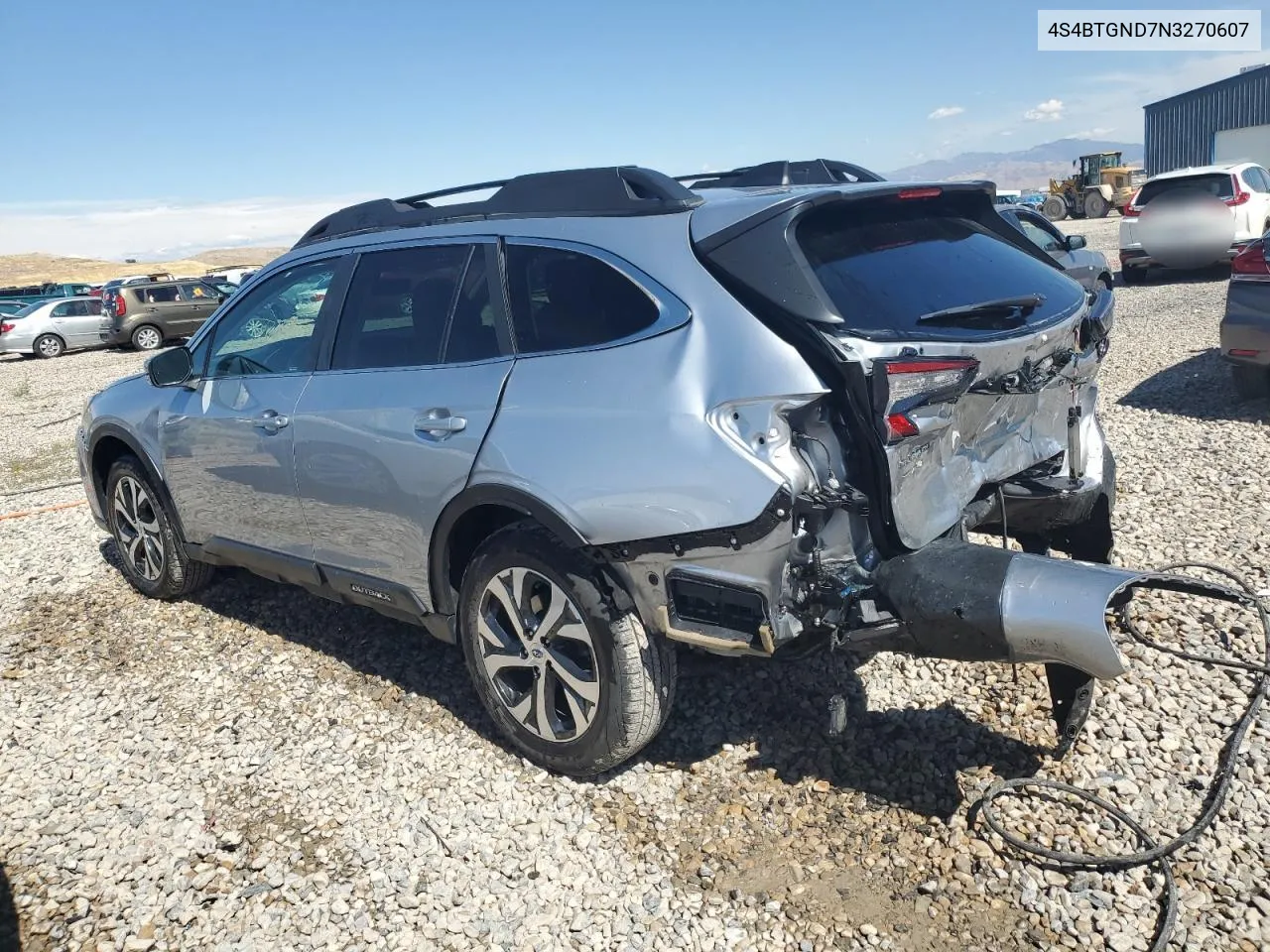 2022 Subaru Outback Limited Xt VIN: 4S4BTGND7N3270607 Lot: 71961074