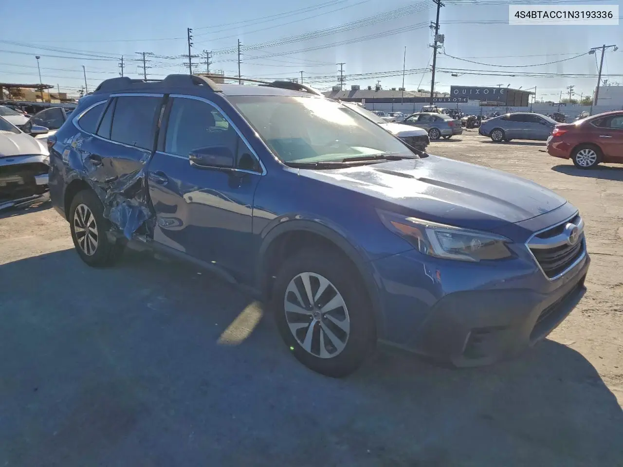4S4BTACC1N3193336 2022 Subaru Outback Premium