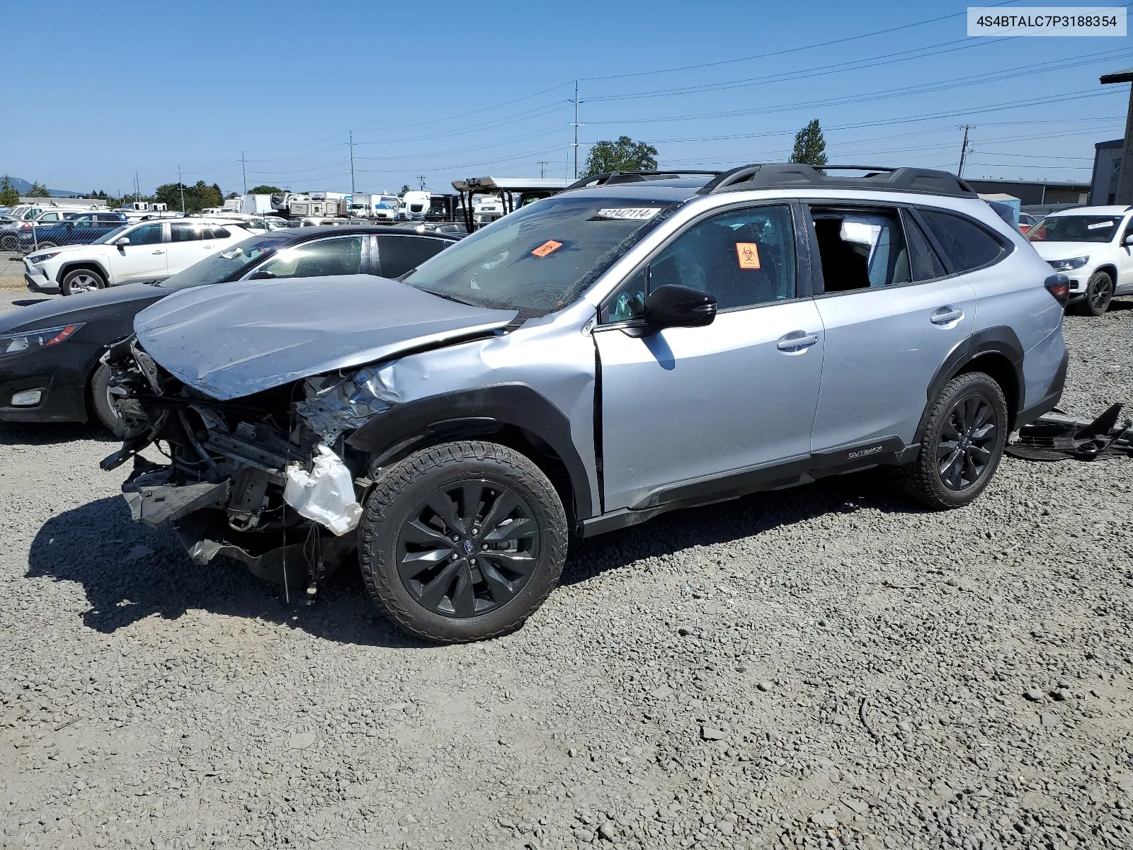 2023 Subaru Outback Onyx Edition VIN: 4S4BTALC7P3188354 Lot: 62342114