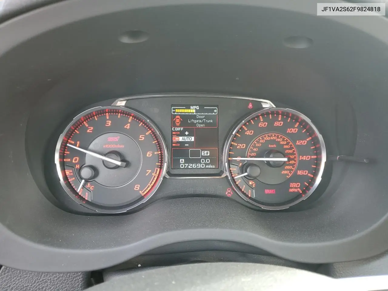 JF1VA2S62F9824818 2015 Subaru Wrx Sti Limited