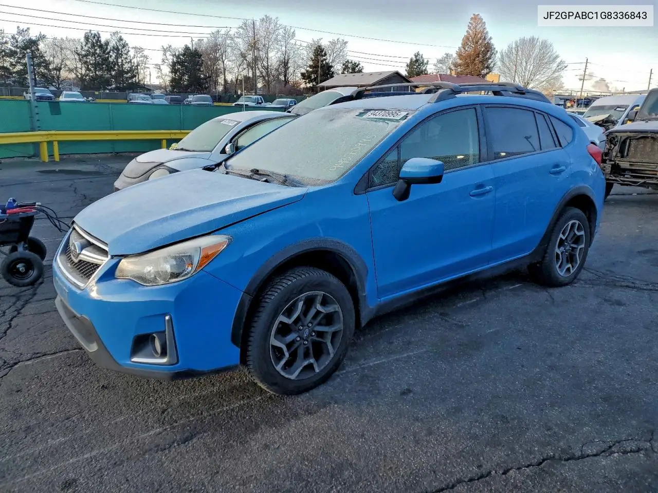 JF2GPABC1G8336843 2016 Subaru Crosstrek Premium