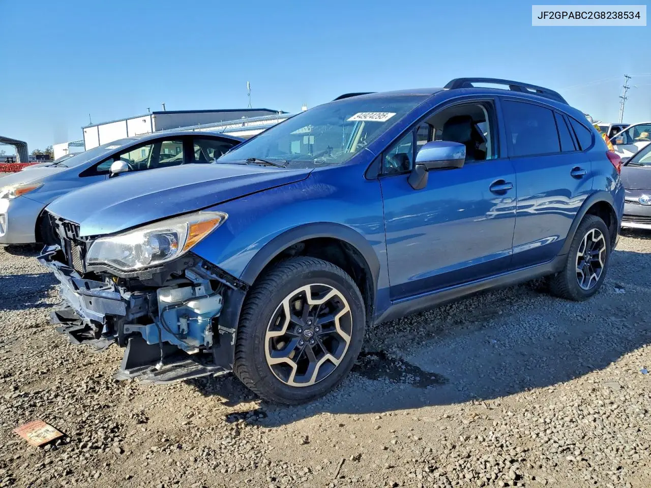 JF2GPABC2G8238534 2016 Subaru Crosstrek Premium