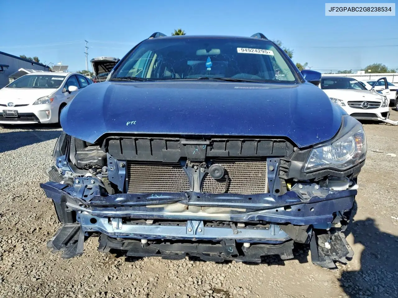 JF2GPABC2G8238534 2016 Subaru Crosstrek Premium