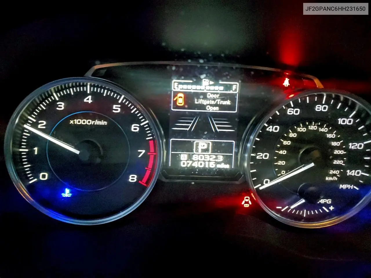 JF2GPANC6HH231650 2017 Subaru Crosstrek Limited