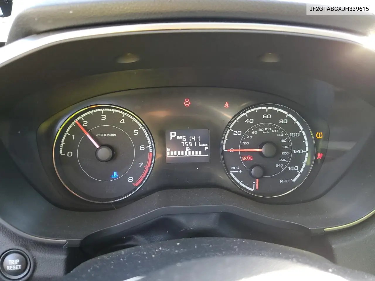 JF2GTABCXJH339615 2018 Subaru Crosstrek Premium
