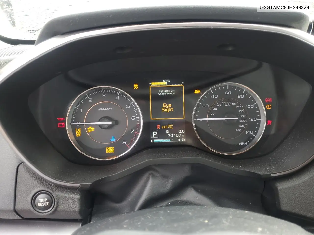 JF2GTAMC8JH248324 2018 Subaru Crosstrek Limited