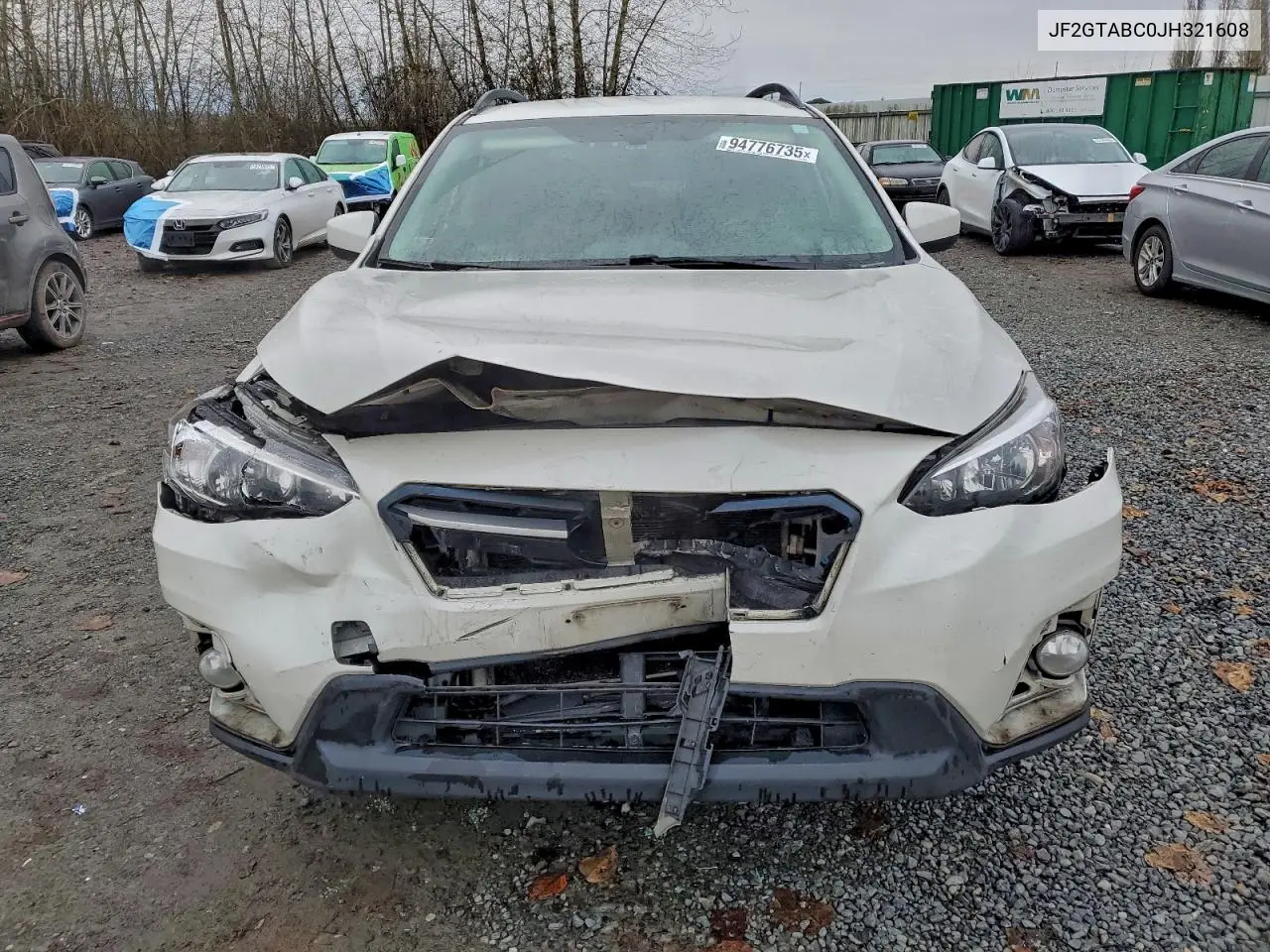 JF2GTABC0JH321608 2018 Subaru Crosstrek Premium