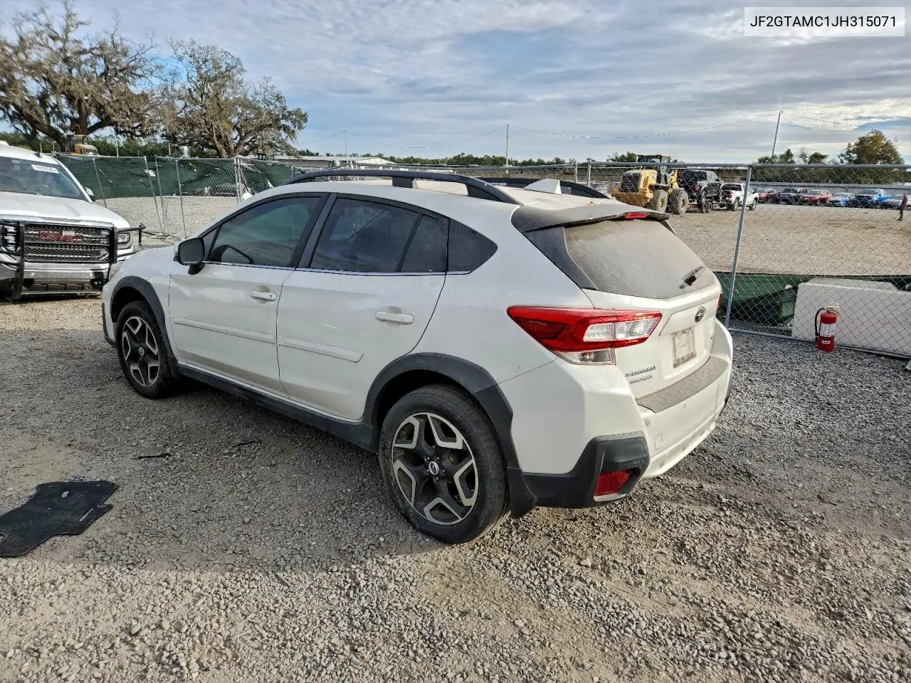 JF2GTAMC1JH315071 2018 Subaru Crosstrek Limited