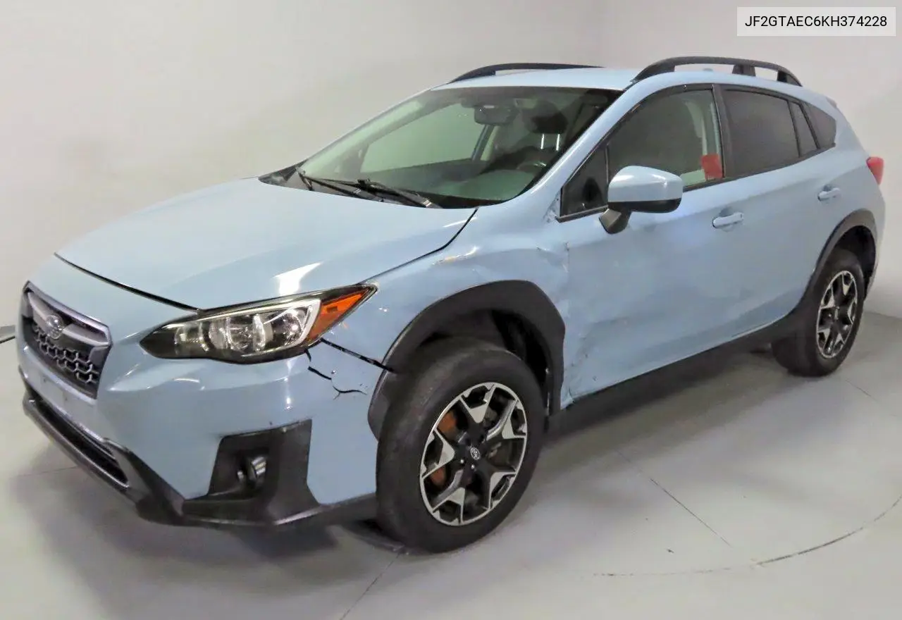 JF2GTAEC6KH374228 2019 Subaru Crosstrek Premium