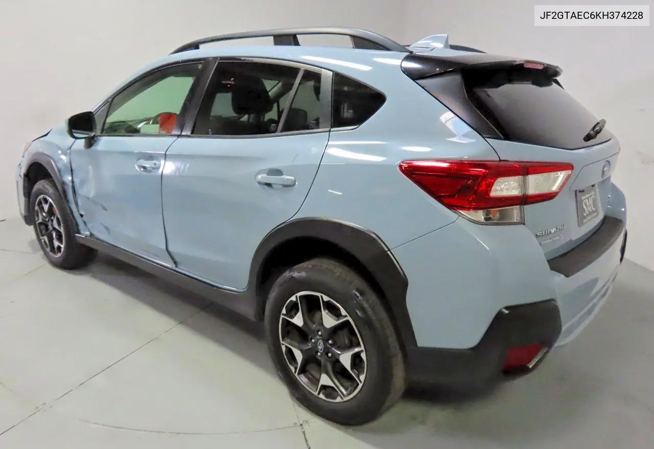 JF2GTAEC6KH374228 2019 Subaru Crosstrek Premium