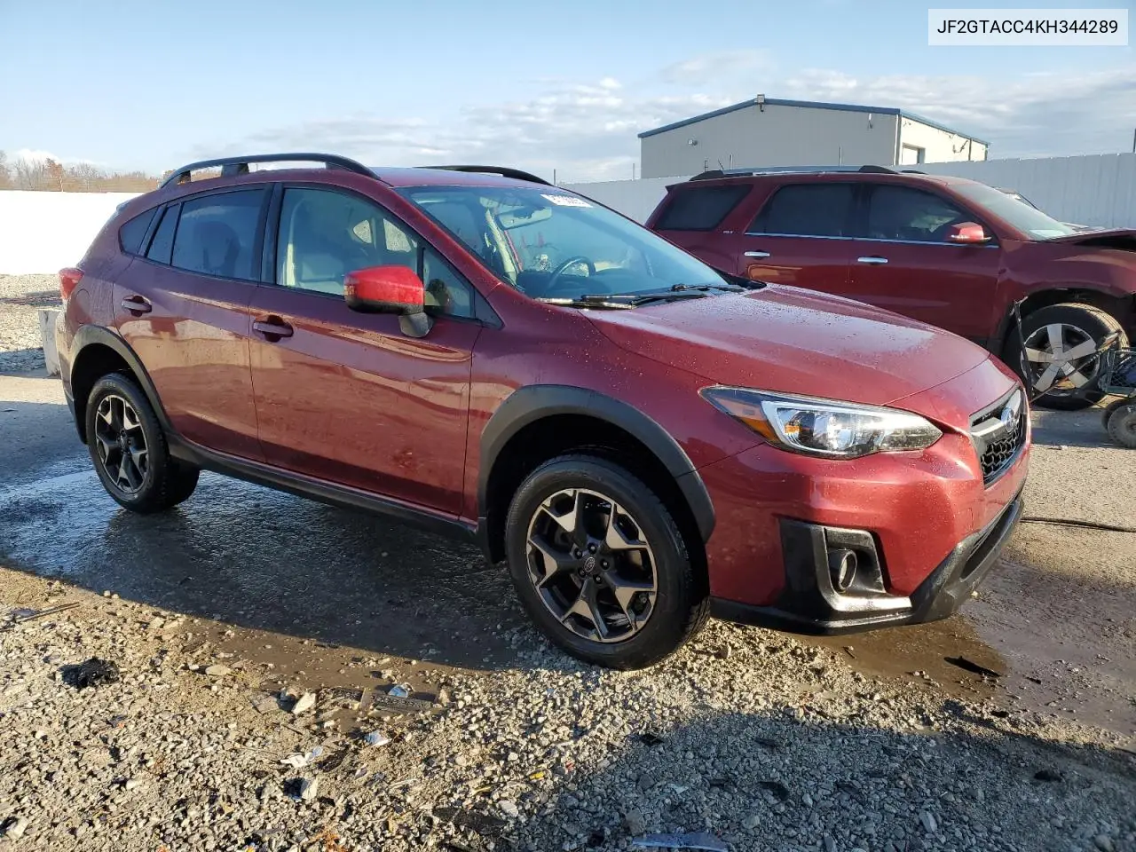 JF2GTACC4KH344289 2019 Subaru Crosstrek Premium
