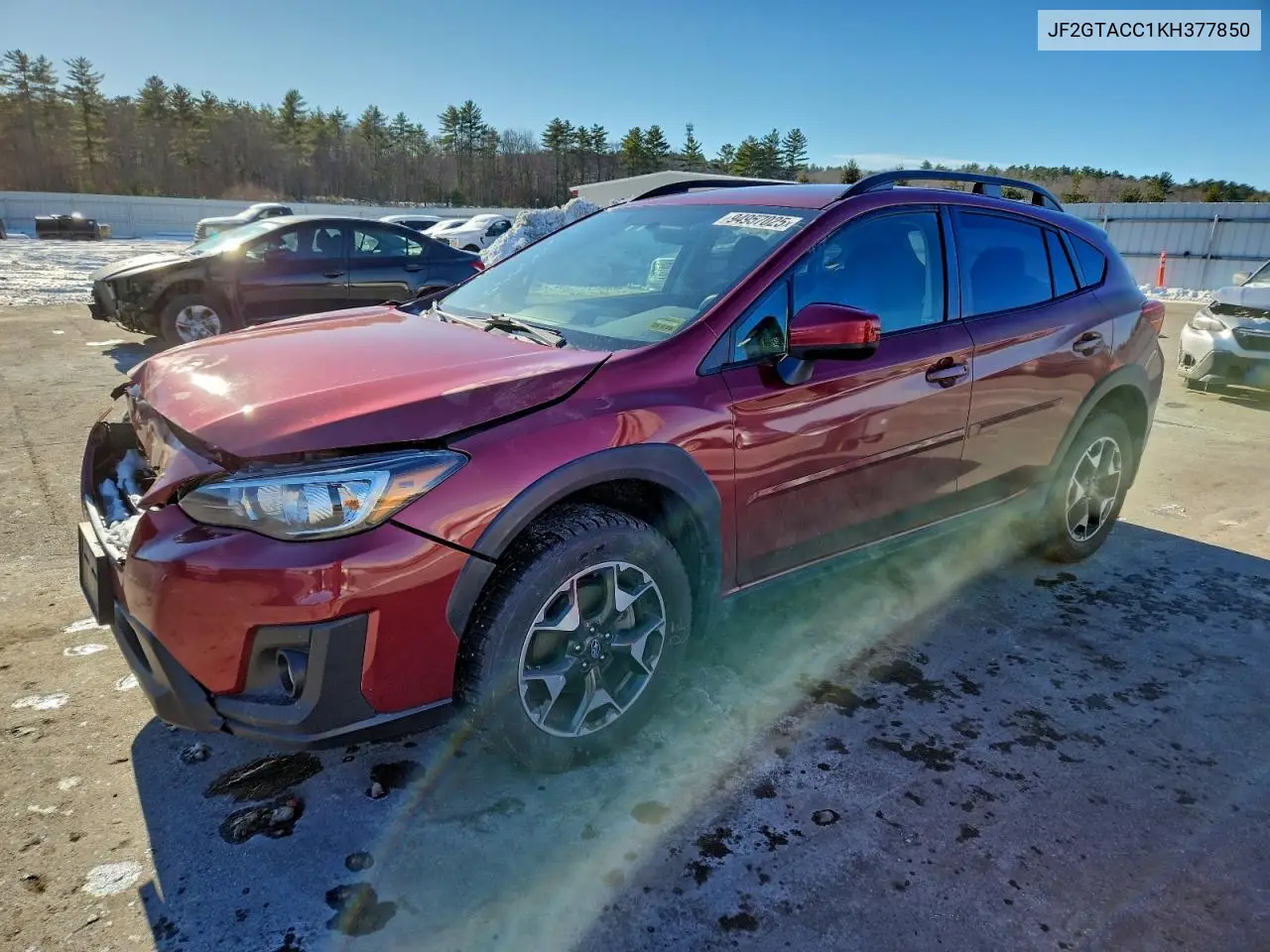 JF2GTACC1KH377850 2019 Subaru Crosstrek Premium
