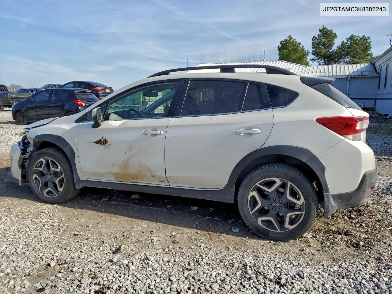 JF2GTAMC3K8302243 2019 Subaru Crosstrek Limited