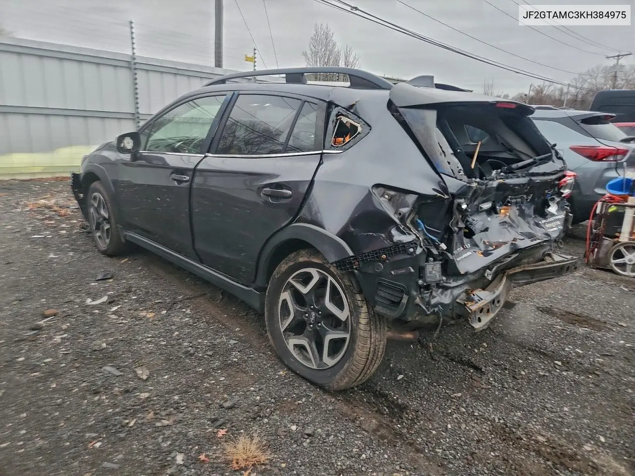 JF2GTAMC3KH384975 2019 Subaru Crosstrek Limited