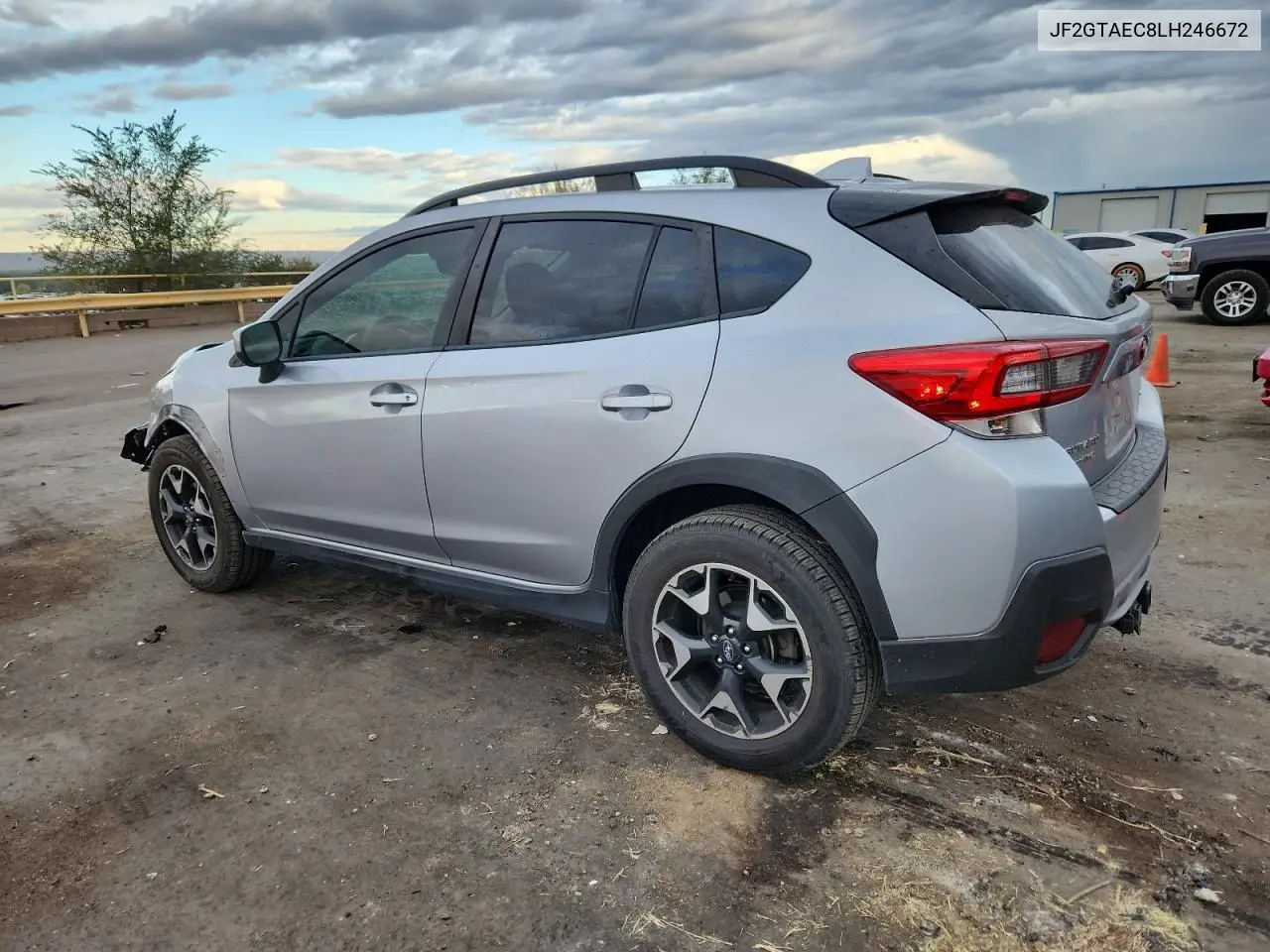 JF2GTAEC8LH246672 2020 Subaru Crosstrek Premium