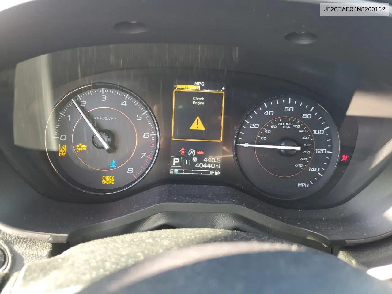 JF2GTAEC4N8200162 2022 Subaru Crosstrek Premium