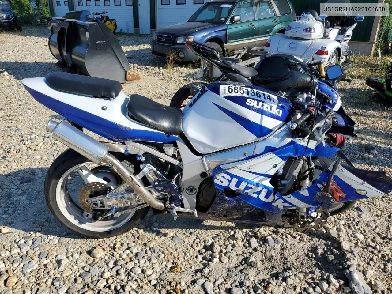 2002 Suzuki Gsx-R750 VIN: JS1GR7HA922104630 Lot: 68513614