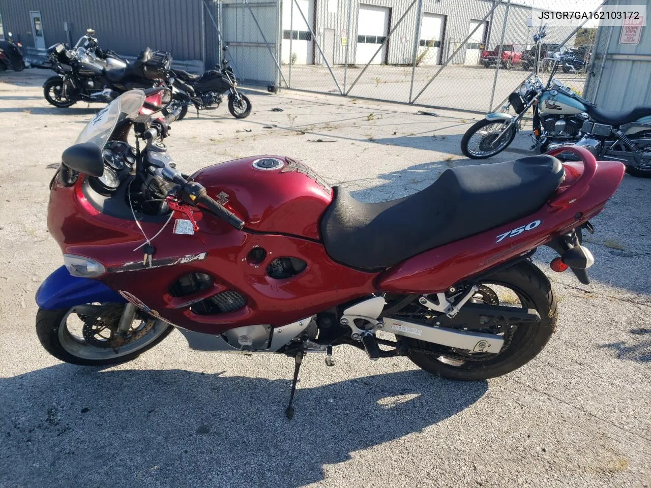 2006 Suzuki Gsx750 F VIN: JS1GR7GA162103172 Lot: 71769884