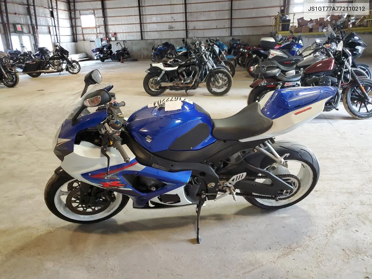 2007 Suzuki Gsx-R1000 VIN: JS1GT77A772110212 Lot: 71672204