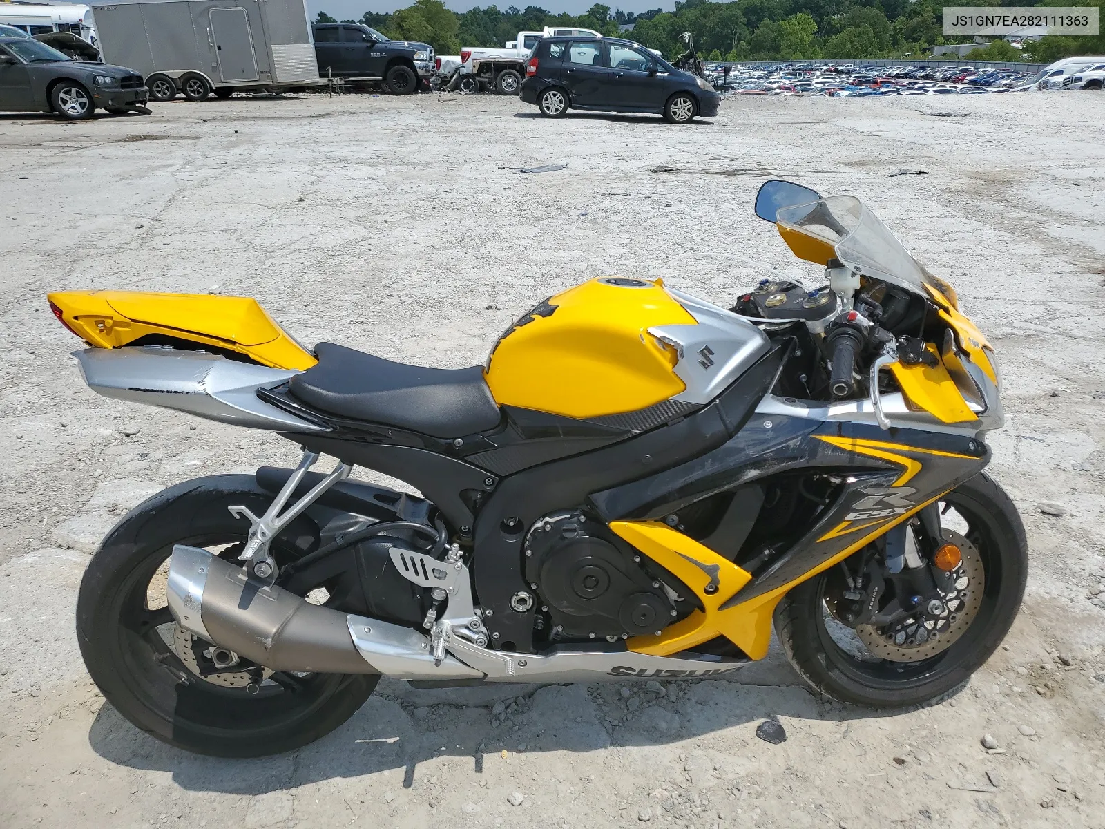 2008 Suzuki Gsx-R600 VIN: JS1GN7EA282111363 Lot: 64613974