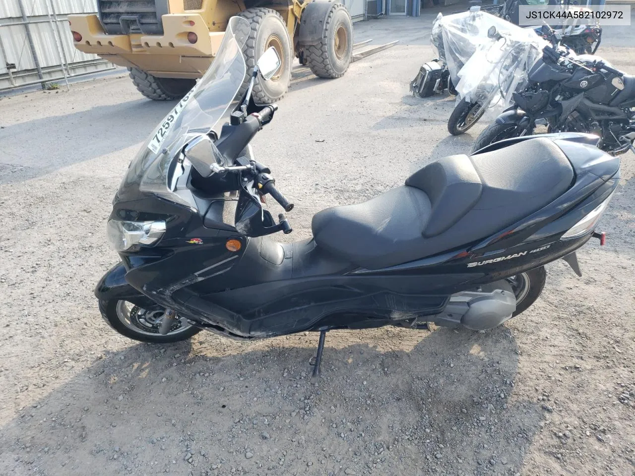 2008 Suzuki An400 VIN: JS1CK44A582102972 Lot: 72597764