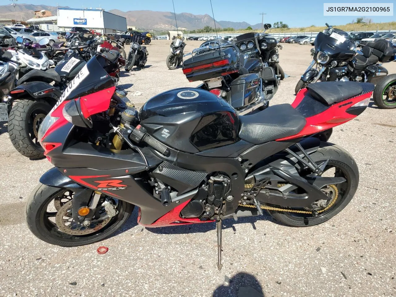 2016 Suzuki Gsx-R750 VIN: JS1GR7MA2G2100965 Lot: 73001674