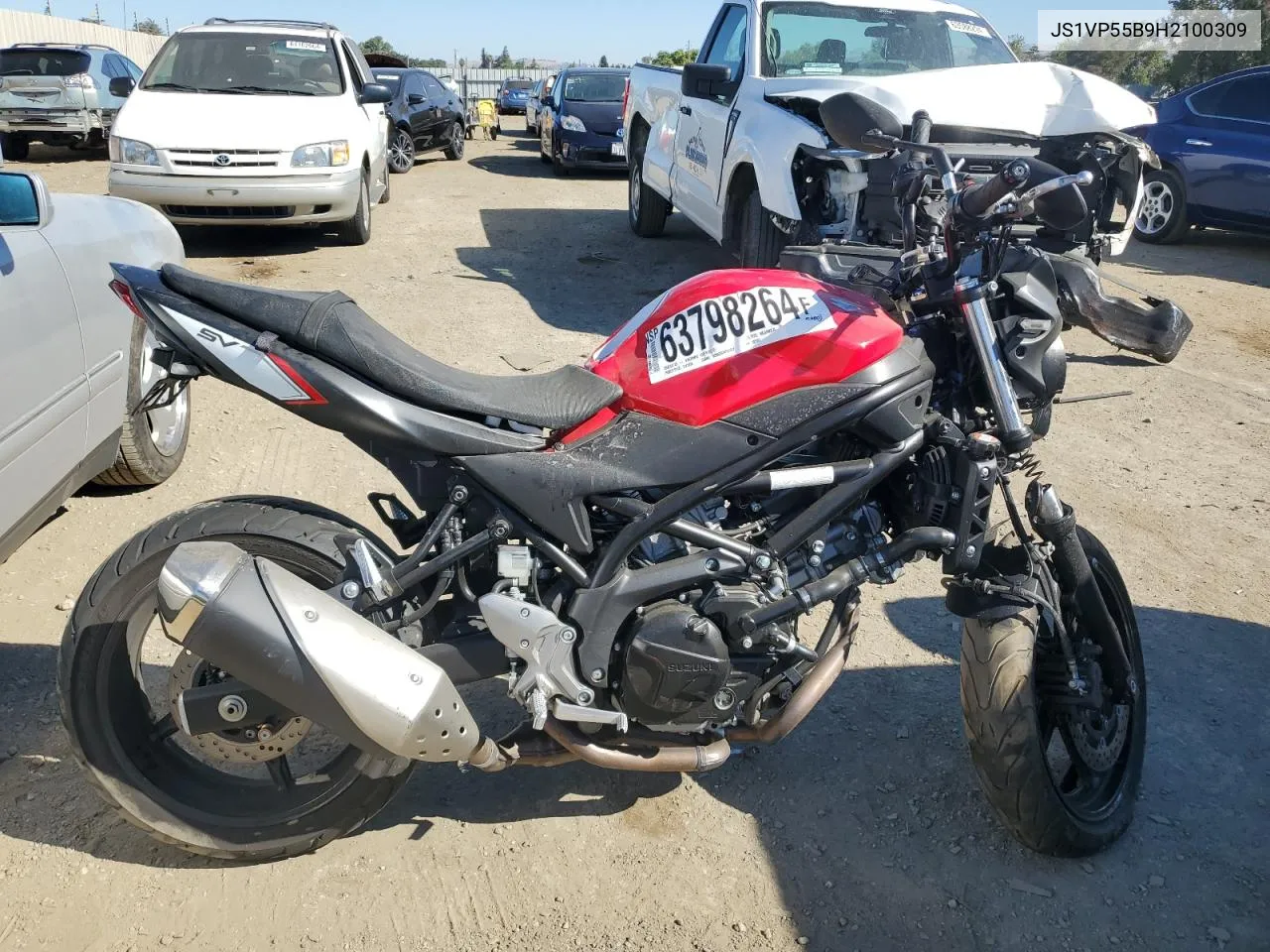 JS1VP55B9H2100309 2017 Suzuki Sv650 A