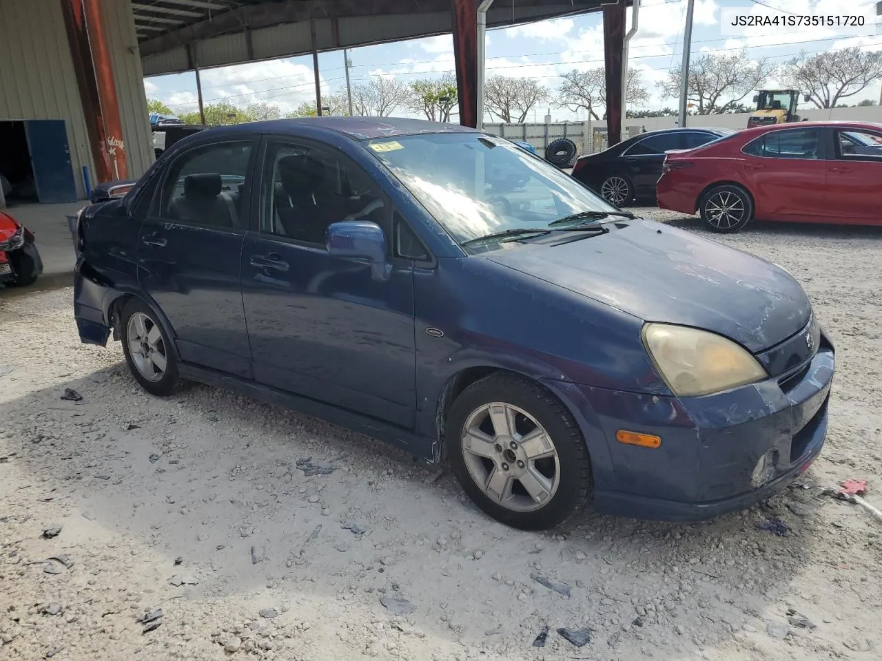 2003 Suzuki Aerio S VIN: JS2RA41S735151720 Lot: 53769644