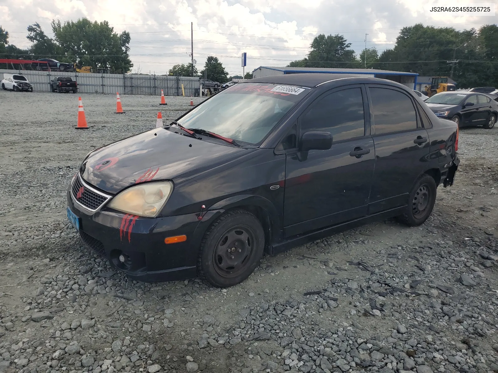 2005 Suzuki Aerio S VIN: JS2RA62S455255725 Lot: 61656664