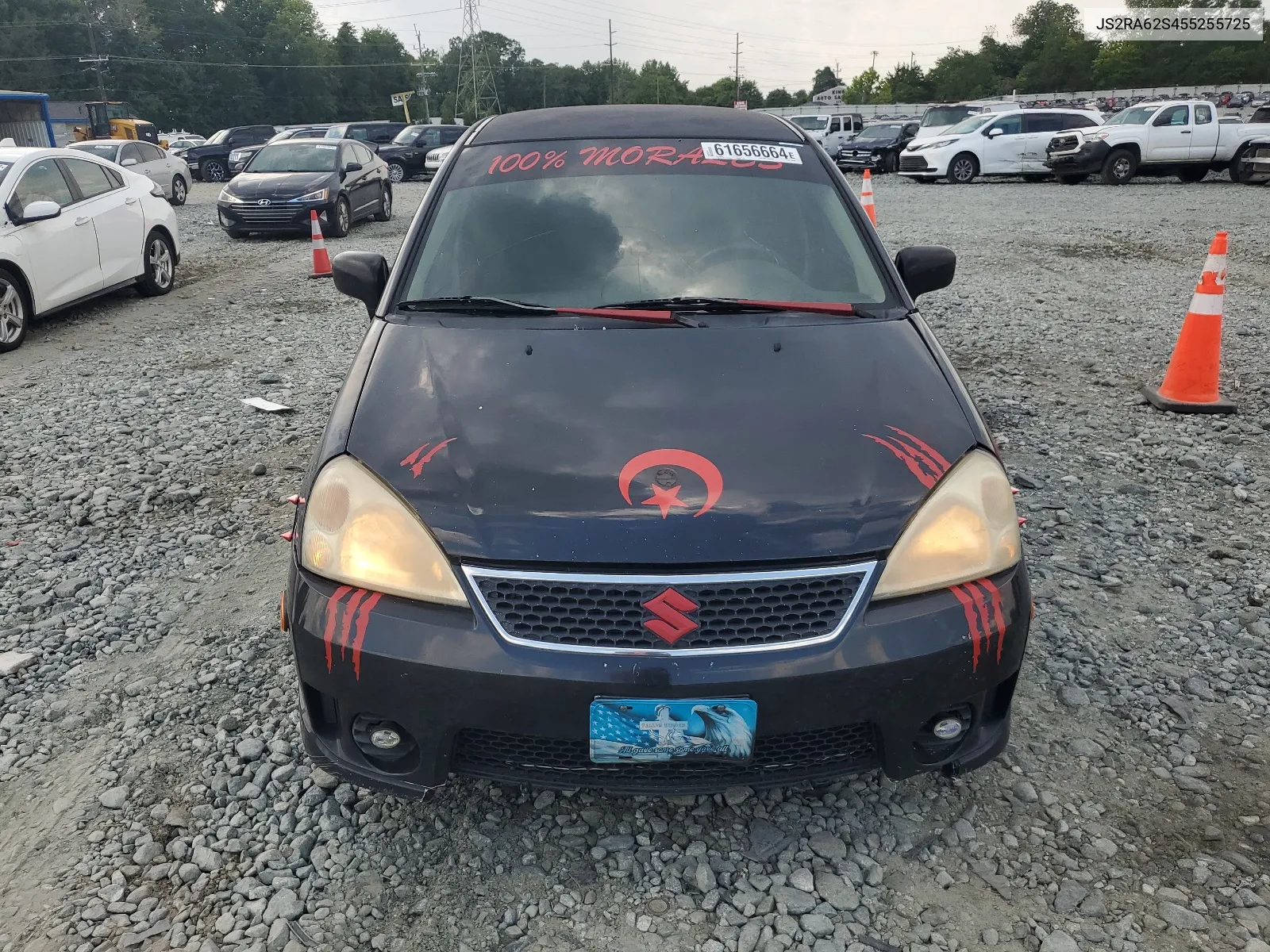 2005 Suzuki Aerio S VIN: JS2RA62S455255725 Lot: 61656664