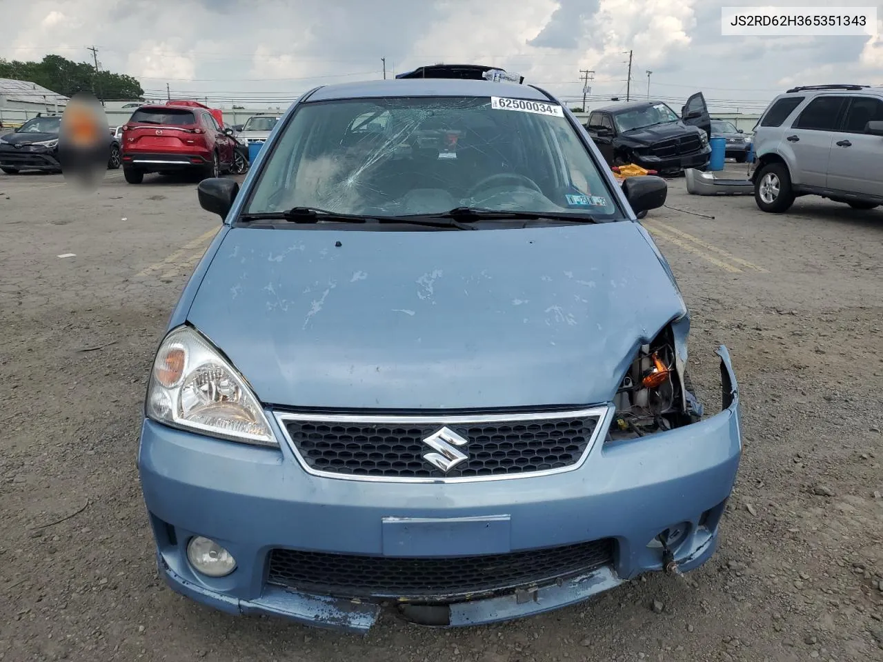 2006 Suzuki Aerio VIN: JS2RD62H365351343 Lot: 62500034