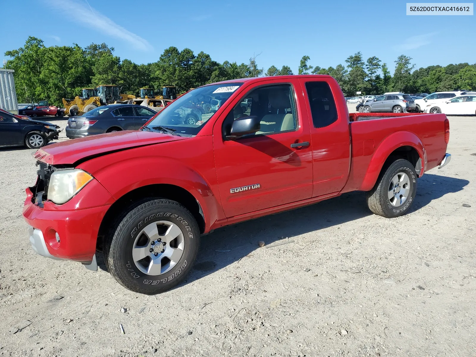 2010 Suzuki Equator Base VIN: 5Z62D0CTXAC416612 Lot: 61171984