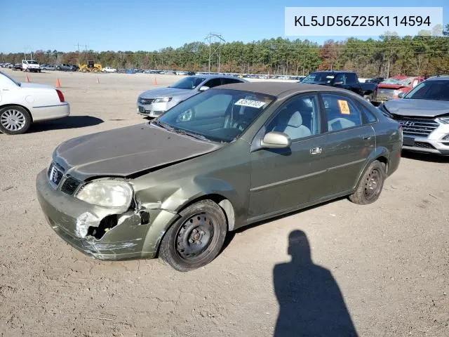 2005 Suzuki Forenza S VIN: KL5JD56Z25K114594 Lot: 46665814