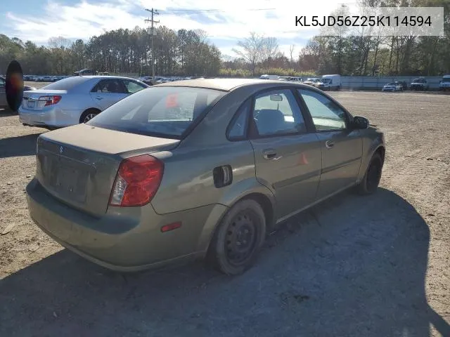 2005 Suzuki Forenza S VIN: KL5JD56Z25K114594 Lot: 46665814