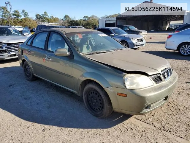 2005 Suzuki Forenza S VIN: KL5JD56Z25K114594 Lot: 46665814