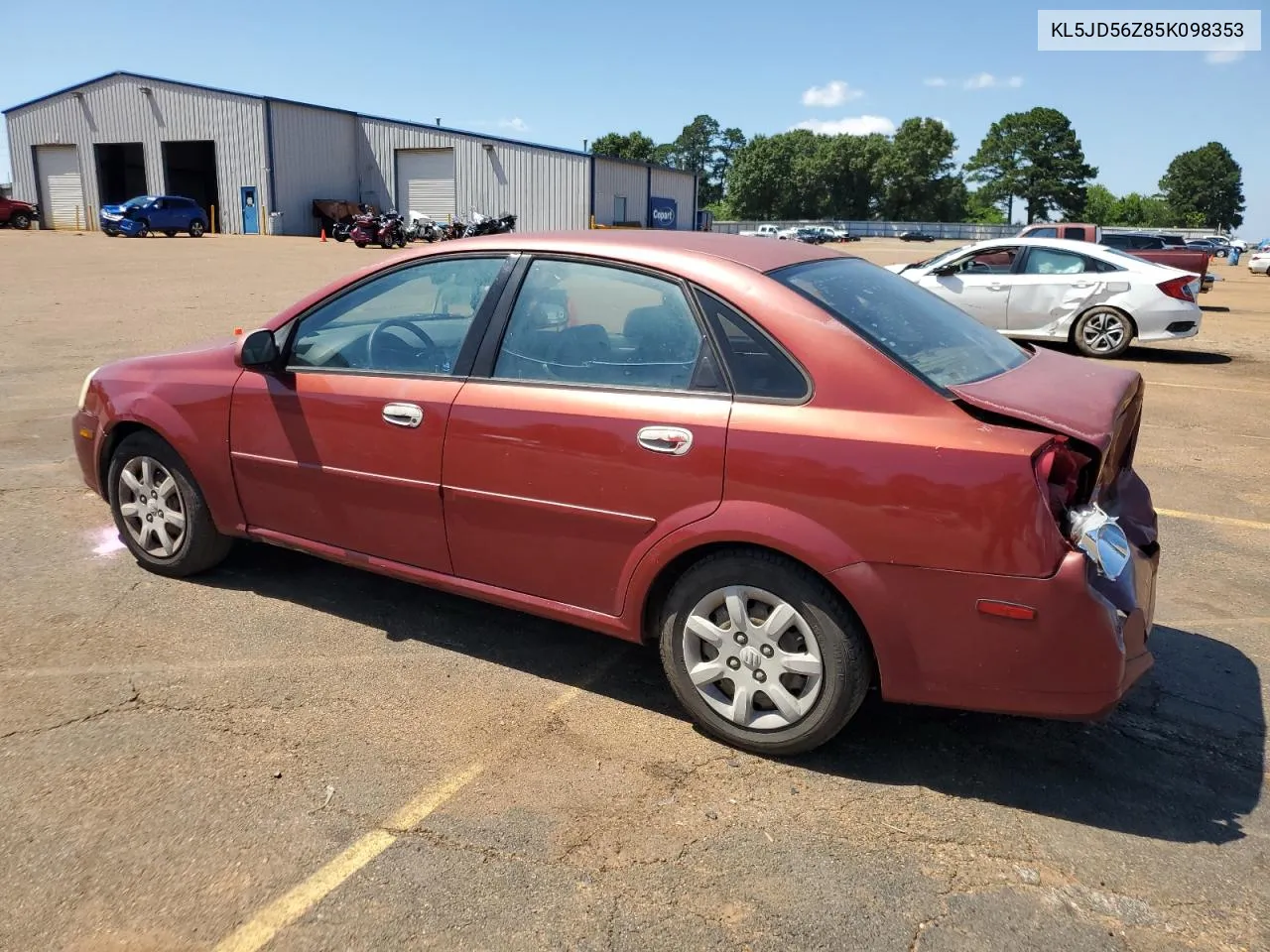 2005 Suzuki Forenza S VIN: KL5JD56Z85K098353 Lot: 53801554