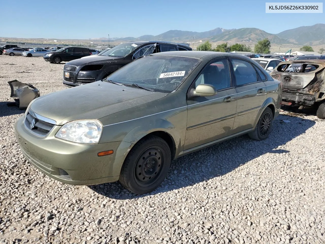 2006 Suzuki Forenza VIN: KL5JD56Z26K330902 Lot: 58642184