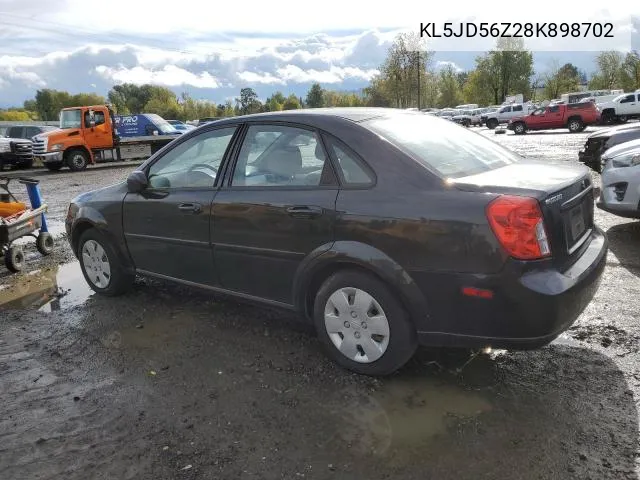 2008 Suzuki Forenza Base VIN: KL5JD56Z28K898702 Lot: 39622554